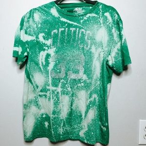 Vintage Acid Wash Larry Bird 33 Celtics Shirt